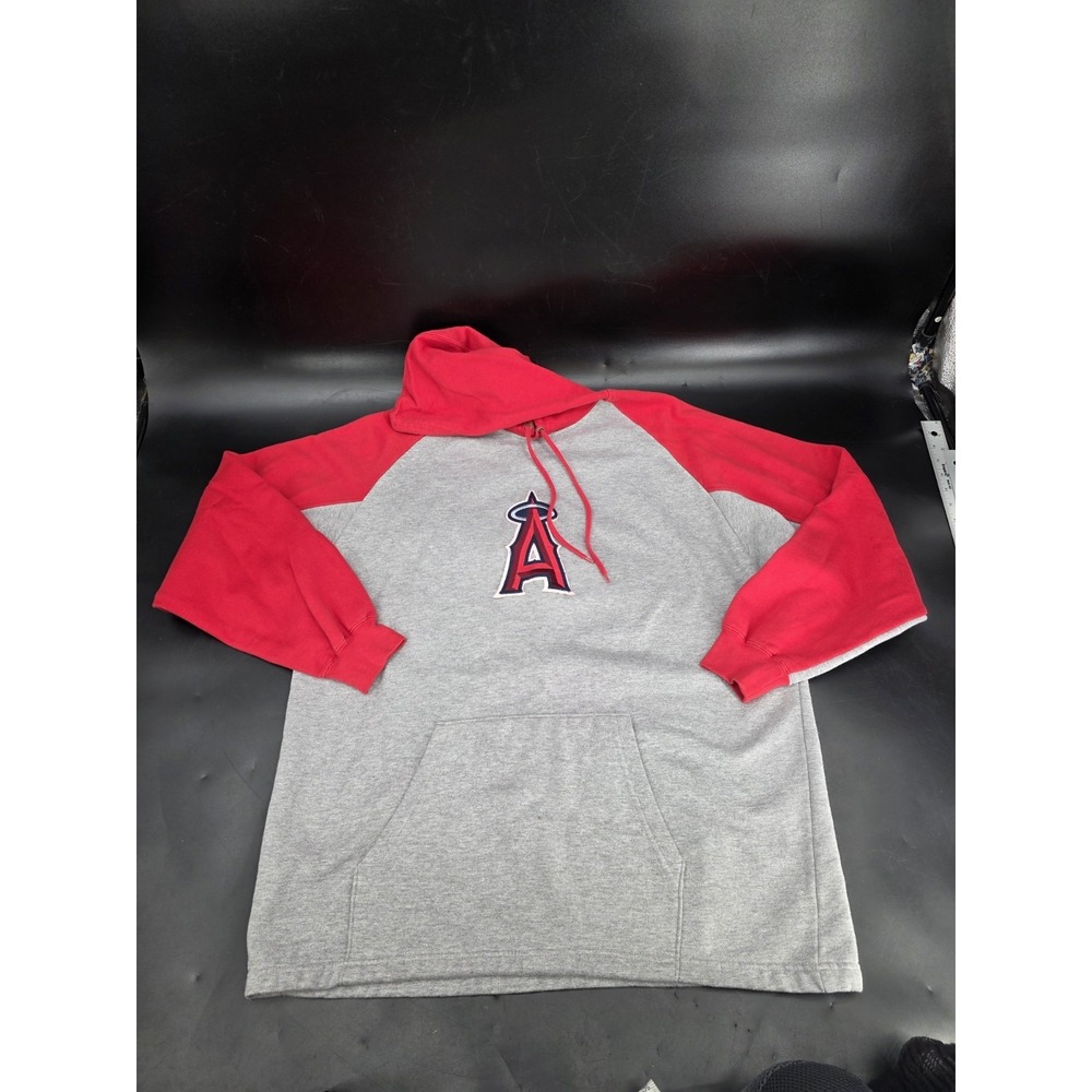 Vintage Y2K Lee Sports Anaheim Angels Majestic Men's Hoodie Pullover Baseball XL